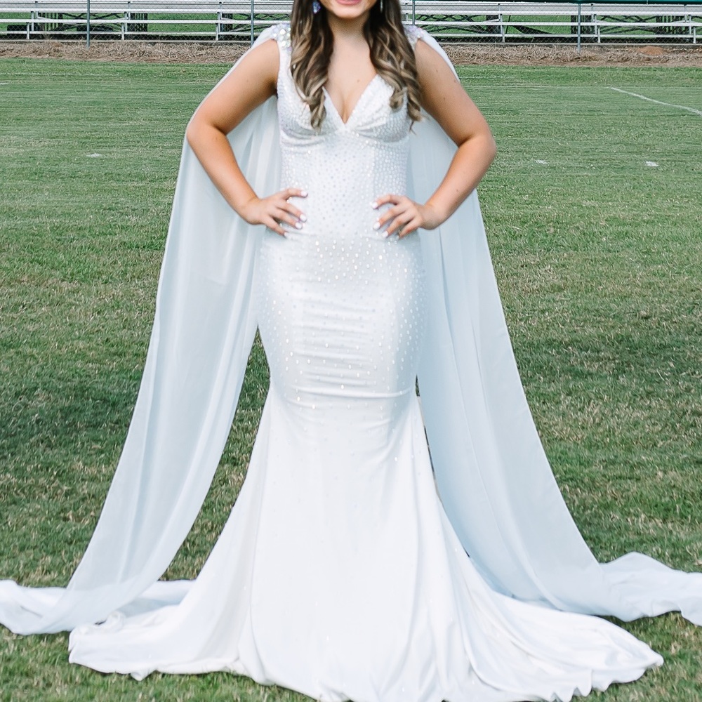 White formal dress